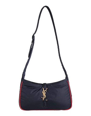 SAINT LAURENT Shoulder bag Navy blue Textile fibres
