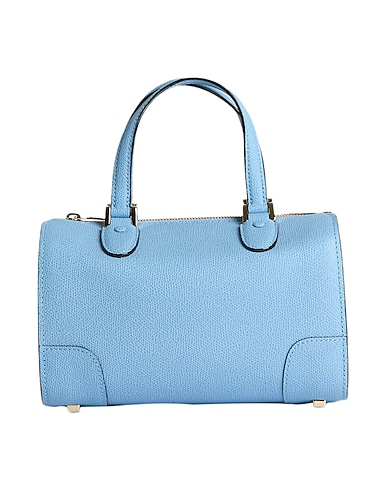 VALEXTRA Borsa a mano Blu chiaro 100% Pelle di vitello