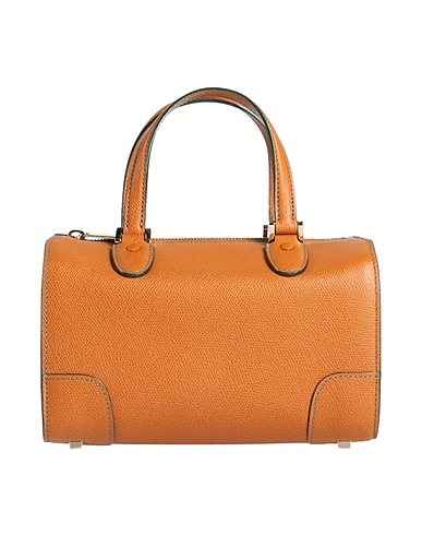 VALEXTRA Handbag Camel 100% Calfskin