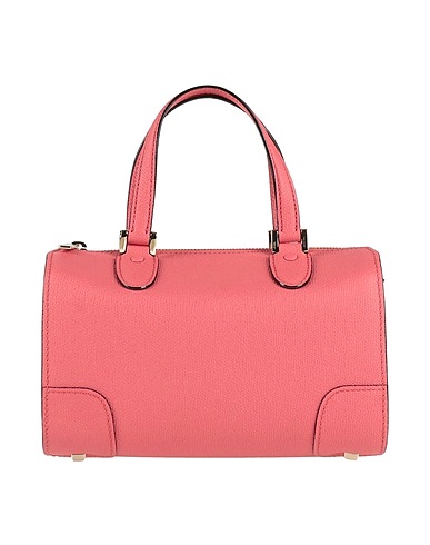 VALEXTRA Handbag Salmon pink 100% Calfskin