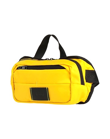 MSGM Belt Bags Yellow 100% Polyamide, Leather