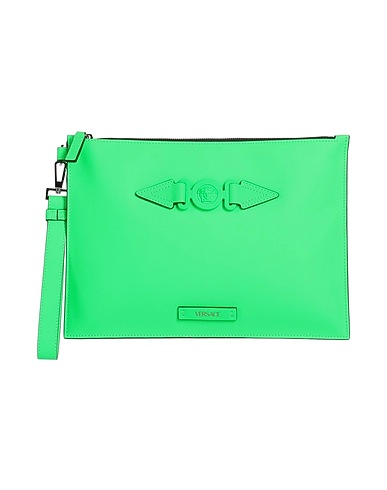 VERSACE Handbag Green Calfskin