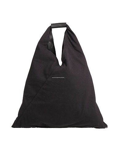 MM6 MAISON MARGIELA Handbag Black 100% Cotton, Cow leather, Copper