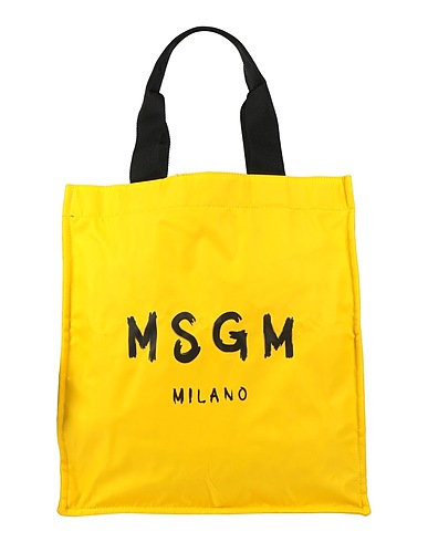 MSGM ハンドバッグ イエロー ナイロン 100%