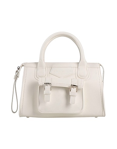 LA FILLE des FLEURS Handbag White 100% Polyurethane