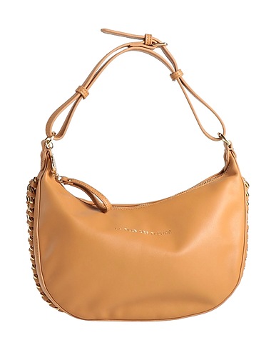 LA FILLE des FLEURS Handbag Camel 100% Polyurethane