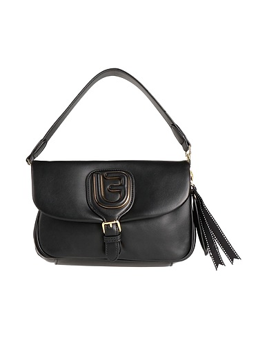 LA FILLE des FLEURS Handbag Black 100% Polyurethane