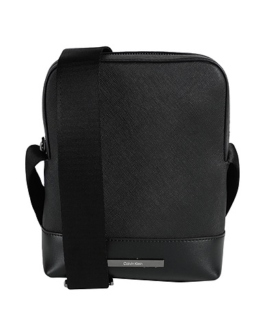 CALVIN KLEIN Across-body bag Black 51% Recycled polyester, 49% Polyurethane