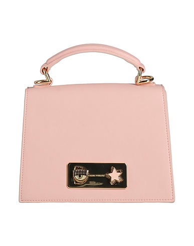 CHIARA FERRAGNI Handbag Pink 100% Polyester, Polyurethane resin