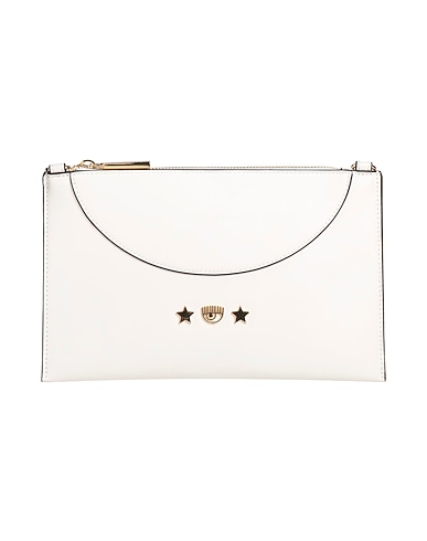 CHIARA FERRAGNI Borsa a mano Bianco 100% Poliestere, Resina poliuretanica