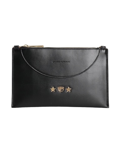 CHIARA FERRAGNI Borsa a mano Nero 100% Poliestere, Resina poliuretanica
