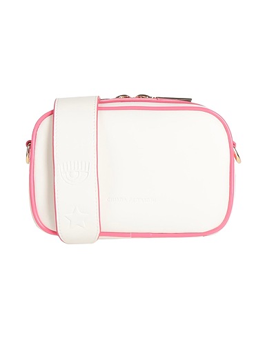CHIARA FERRAGNI Umhängetasche Weiß 100% Polyester, Poliurethan-Harz