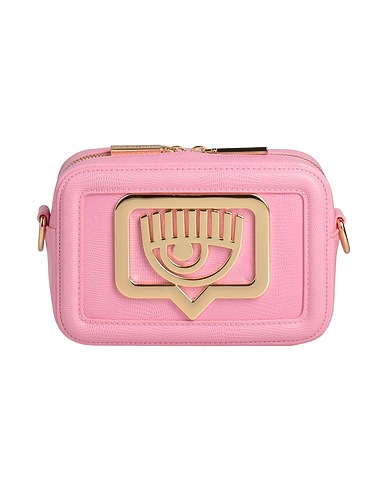 CHIARA FERRAGNI Shoulder bag Pink 100% Polyester, Polyurethane resin