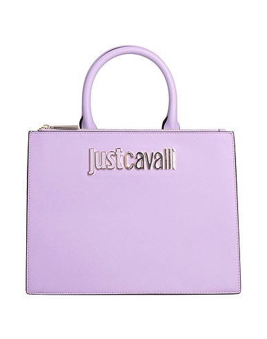JUST CAVALLI Τσάντα χειρός Λιλά 100% Πολυεστέρας, Ρητίνη πολυουρεθάνης