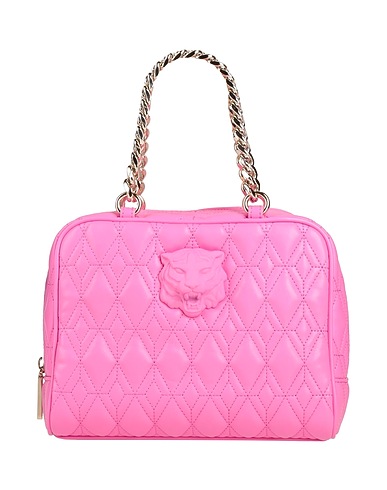 JUST CAVALLI Handbag Fuchsia 100% Polyester, Polyurethane resin