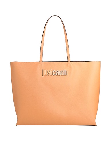 JUST CAVALLI Handbag Camel 100% Polyester, Polyurethane resin