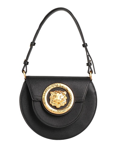 JUST CAVALLI Handbag Black 100% Polyester, Polyurethane resin