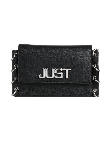 JUST CAVALLI Borsa a mano Nero 100% Poliestere, Resina poliuretanica