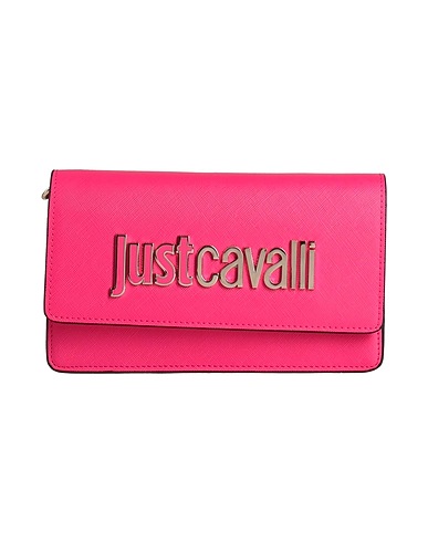 JUST CAVALLI Cross-body bags Fuchsia 100% Polyester, Polyurethane resin