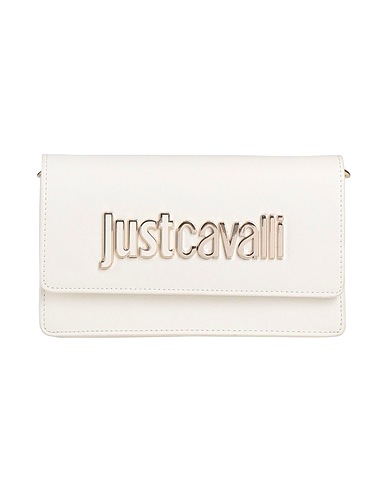 JUST CAVALLI Borsa a tracolla Avorio 100% Poliestere, Resina poliuretanica