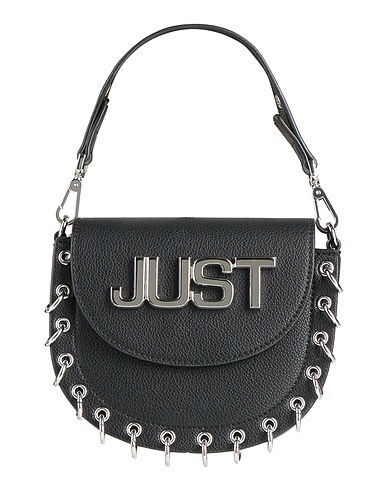 JUST CAVALLI Borsa a mano Nero 100% Poliestere, Resina poliuretanica