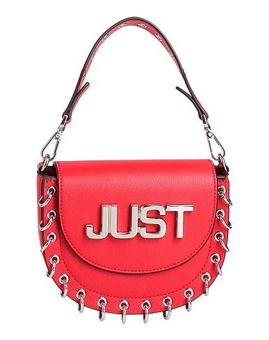 JUST CAVALLI Borsa a mano Rosso 100% Poliestere, Resina poliuretanica