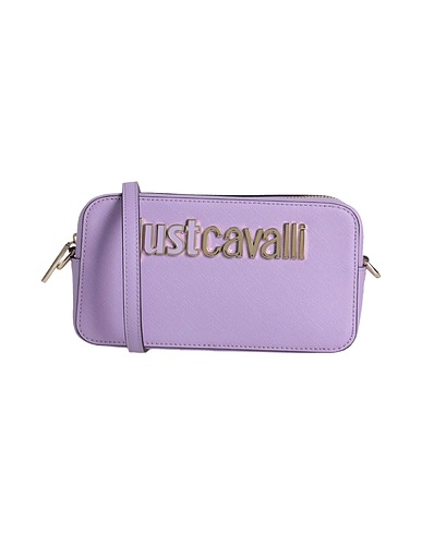 JUST CAVALLI Borsa a tracolla Lilla 100% Poliestere, Resina poliuretanica