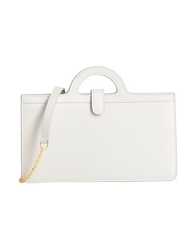 MARNI Borsa a mano Grigio chiaro 100% Pelle di bovino, Ottone, Zinco, Alluminio, Rame