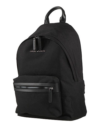 EMPORIO ARMANI Rucksäcke Schwarz 100% Polyamid, Polyester, Polyurethan Beschichtet