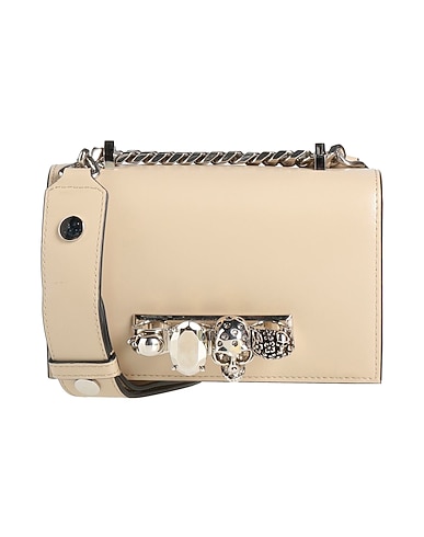 MCQUEEN Across-body bag Beige Leather