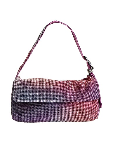 BENEDETTA BRUZZICHES Handbag Purple Aluminium, Crystal, Silk