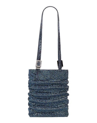 BENEDETTA BRUZZICHES Shoulder bag BLU Aluminum, Crystal
