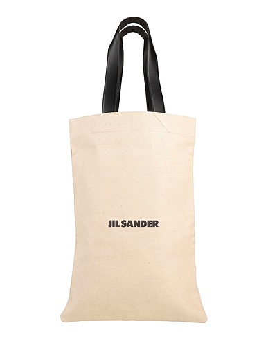 JIL SANDER Shoulder bag Sand Leather, Textile fibers