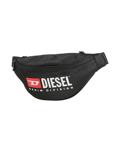 DIESEL ウエストポーチ ブラック ポリエステル 95% / ポリウレタン 5% / 合金亜鉛 / 鉄