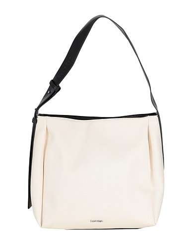 CALVIN KLEIN Handbag Cream 69% Cotton, 16% Recycled polyester, 15% Polyurethane