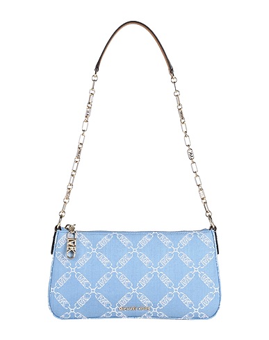 MICHAEL MICHAEL KORS Schultertasche Blau 57% Baumwolle, 43% Polyester