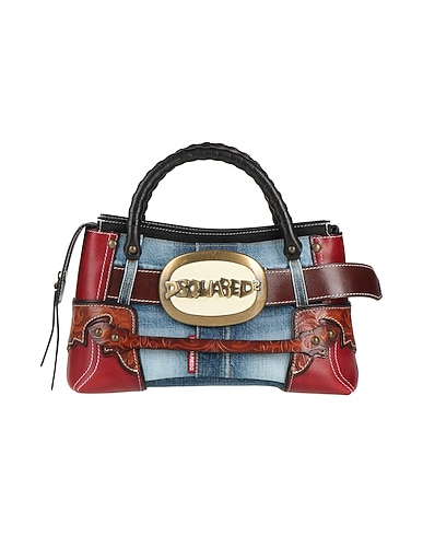 DSQUARED2 Handbag BLU Cow leather, Vegetable fibre