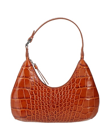 BY FAR Handtasche Braun Leder