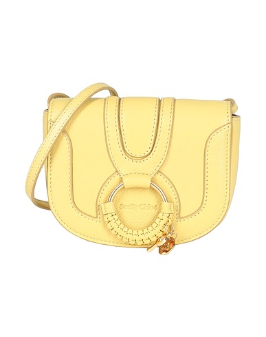 SEE BY CHLOÉ Cross-body bags Pastel yellow 100% Goat skin