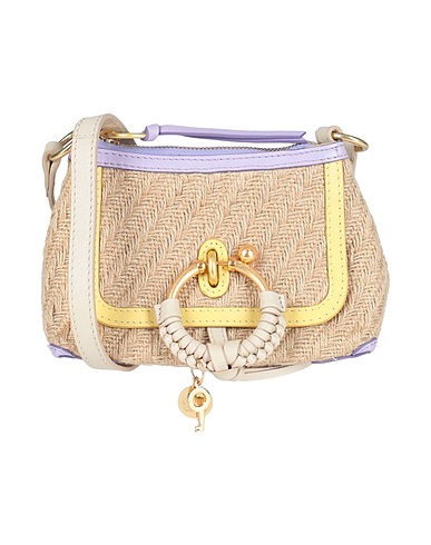 SEE BY CHLOÉ Cross-body bags Beige 100% Jute, Cow leather