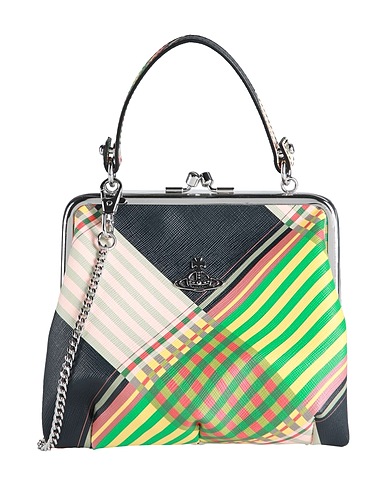 VIVIENNE WESTWOOD Handbag FRAME PURSE
 Green 100% Cow leather