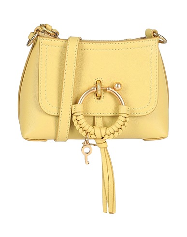 SEE BY CHLOÉ Cross-body bags Pastel yellow 100% Cow leather