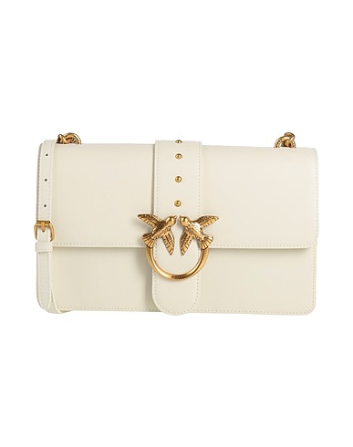 PINKO Across-body bag Ivory Calfskin