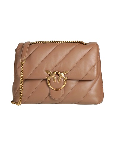 PINKO Across-body bag Khaki Sheepskin