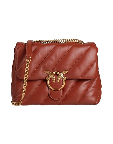 PINKO Across-body bag Tan Sheepskin