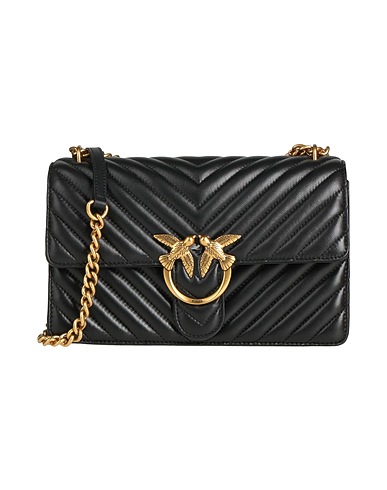 PINKO Across-body bag Black Sheepskin
