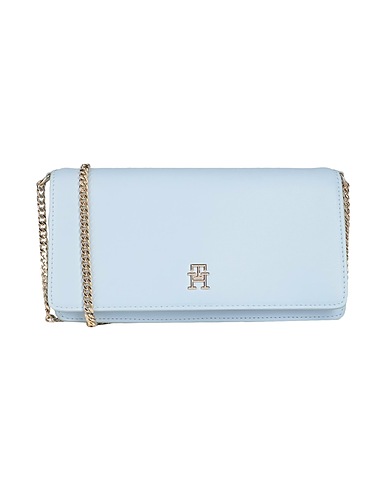 TOMMY HILFIGER Borsa a tracolla Celeste 100% Poliuretano
