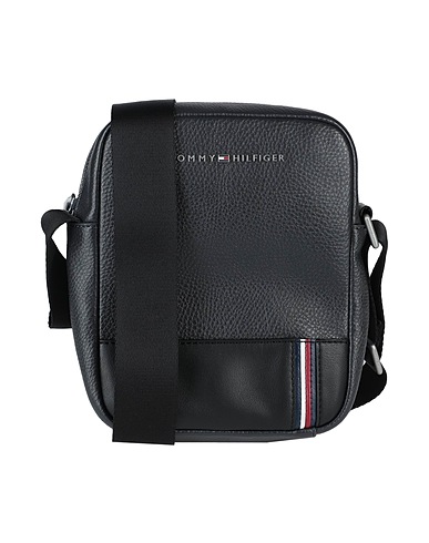 TOMMY HILFIGER Across-body bag Charcoal 100% Polyurethane