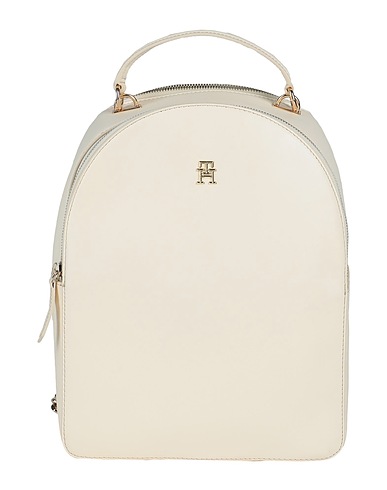 TOMMY HILFIGER Backpacks Cream 100% Polyurethane
