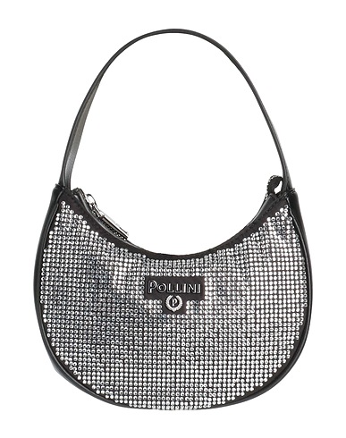 POLLINI ハンドバッグ ブラック ポリウレタン 100%